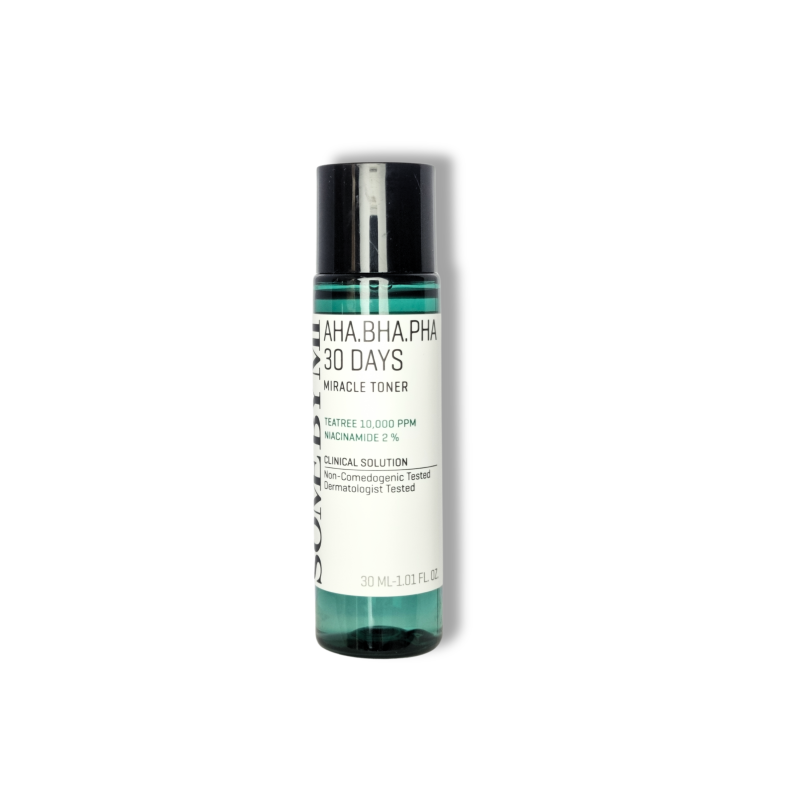 SOME BY MI AHA BHA PHA 30 Days Miracle Toner -30ml | Exfoliating Face Toner and Toner Pad