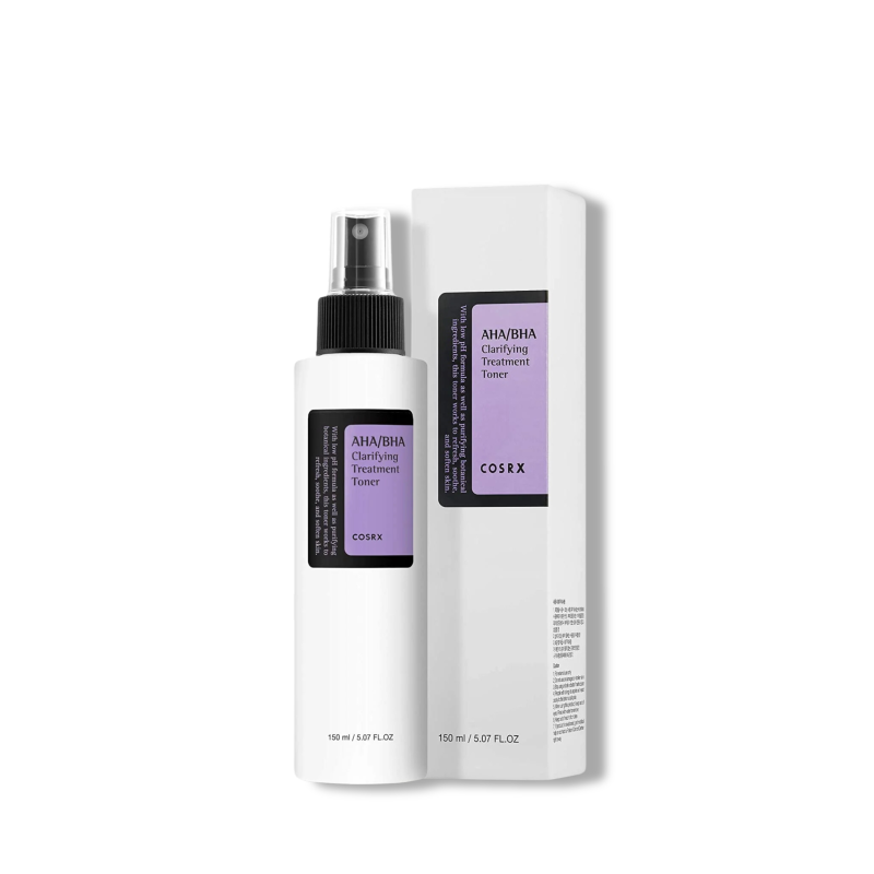 Cosrx AHA/BHA Clarifying Treatment Toner 150ml | Facial Exfoliating Spray for Whiteheads