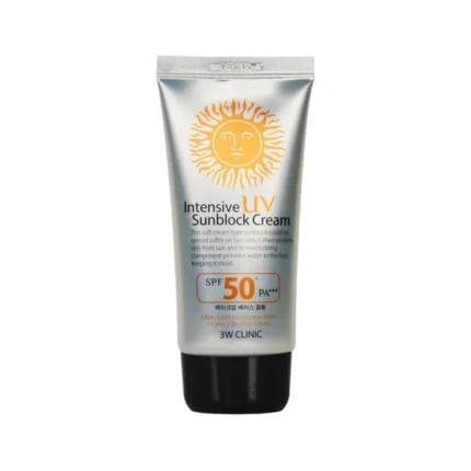 3W CLINIC INTENSIVE UV SUNBLOCK CREAM SPF50+ PA+++ – 70ML